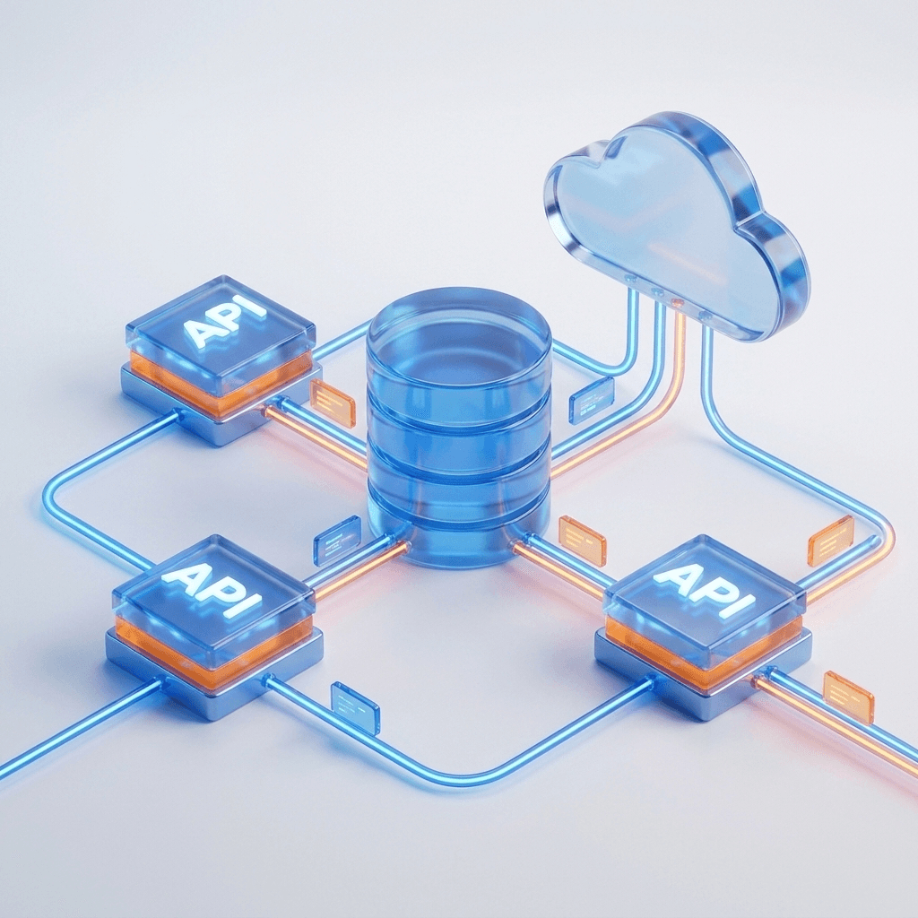 Illustration of web application architecture